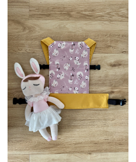 Nosítko pro panenky kočičky/žlutá